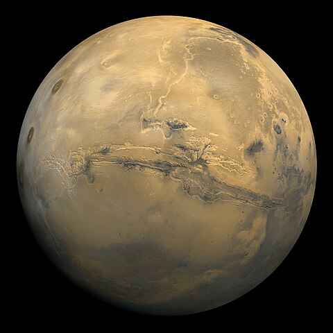 Éphémérides astronomiques de la planète Mars.